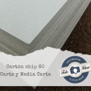 Cartón chip 80 media carta