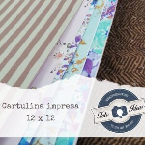 Cartulina impresa a una cara - 12 x 12