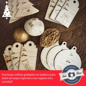 Colillas de madera para regalo (12 unidades)