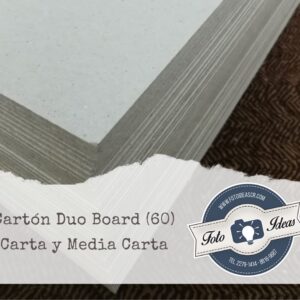 Cartón Duo Board calibre 60 carta (equivalente a chip 60)