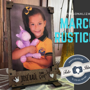 Marco rústico personalizado