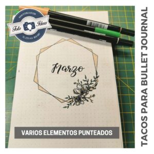 Tacos para Bullet Journal - Media Carta