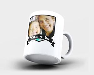 Taza blanca de 11 onzas personalizada
