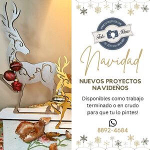 Proyecto Navideño "Juego de 3 Renos"